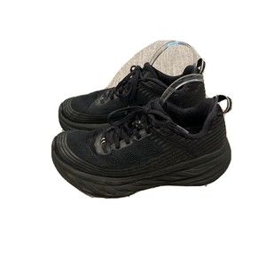 Hoka One One Bondi 6 Women's Running Shoes Triple Black 9 US